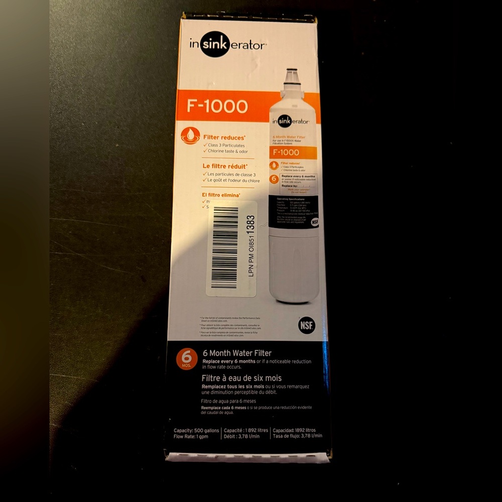 InSinkerator F-1000 Instant Hot Water Dispenser Filter BNWOT